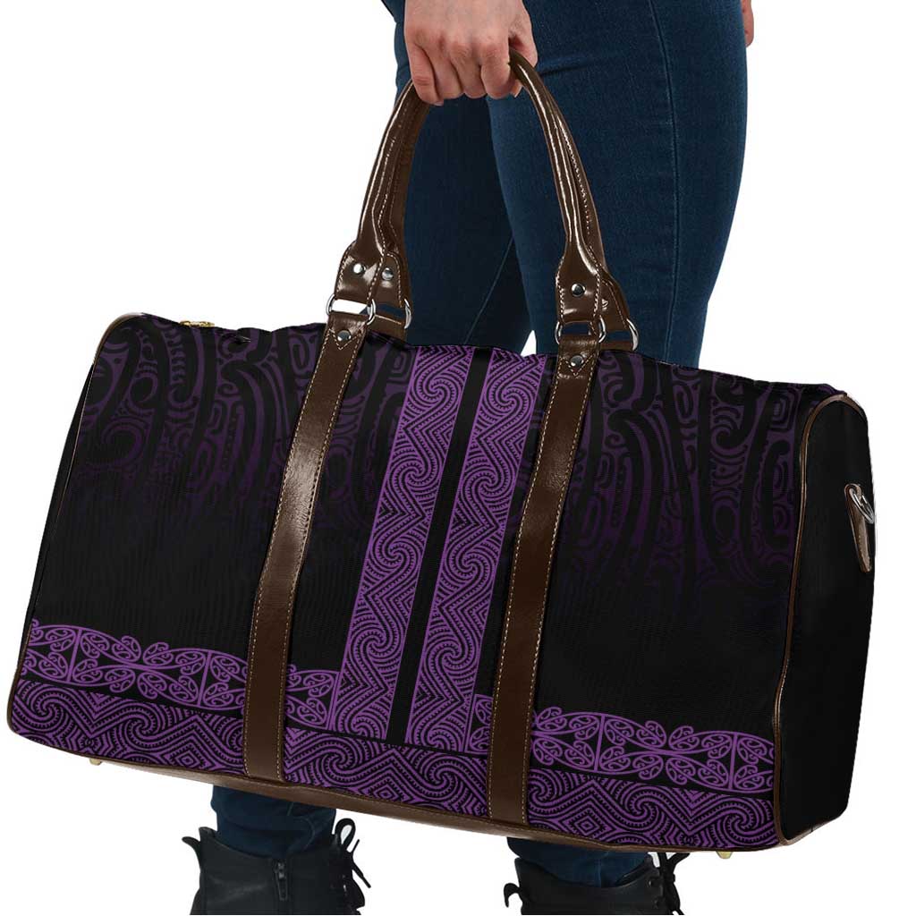 New Zealand Maori Kowhaiwhai Travel Bag Waiporoporo Maui and Mangopare - Aussie Hoodie