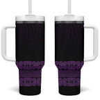 New Zealand Maori Kowhaiwhai Tumbler With Handle Waiporoporo Maui and Mangopare