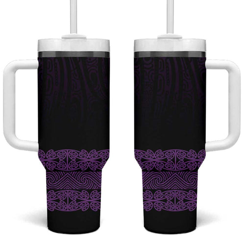 New Zealand Maori Kowhaiwhai Tumbler With Handle Waiporoporo Maui and Mangopare