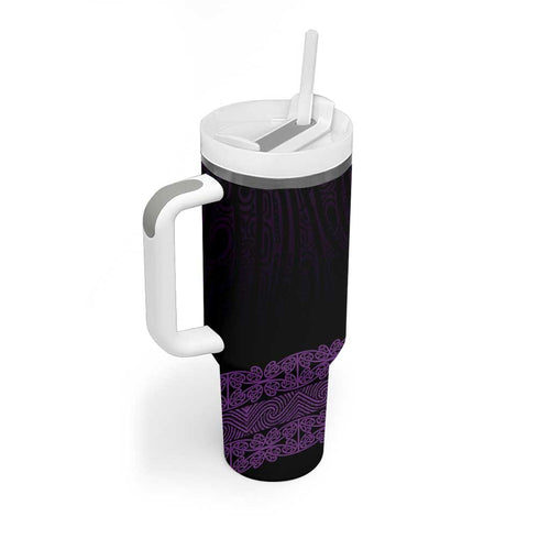 New Zealand Maori Kowhaiwhai Tumbler With Handle Waiporoporo Maui and Mangopare