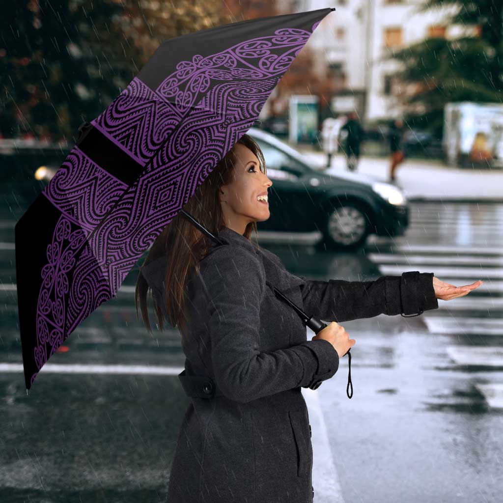 New Zealand Maori Kowhaiwhai Umbrella Waiporoporo Maui and Mangopare - Aussie Hoodie