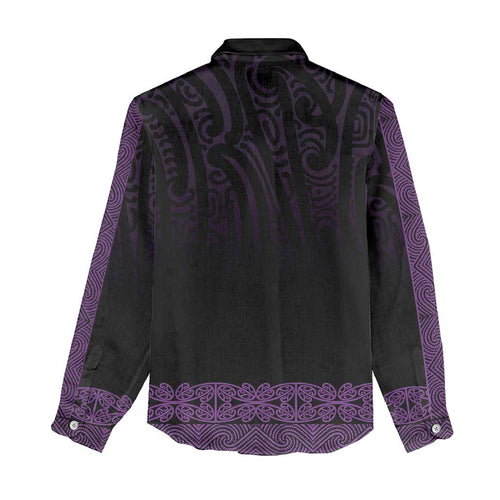 New Zealand Maori Kowhaiwhai Women Casual Shirt Waiporoporo Maui and Mangopare