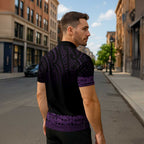 New Zealand Maori Kowhaiwhai Zipper Polo Shirt Waiporoporo Maui and Mangopare - Aussie Hoodie