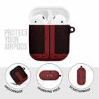 New Zealand Maori Kowhaiwhai AirPods Case Whero Maui and Mangopare - Aussie Hoodie