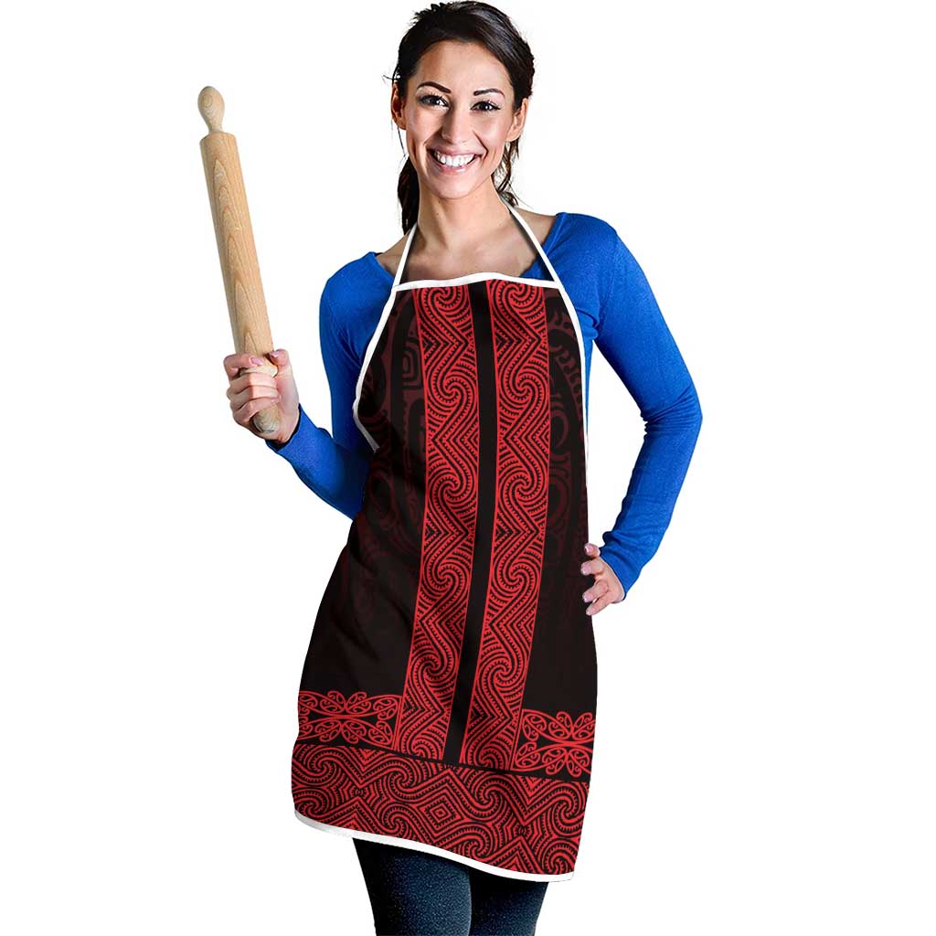 New Zealand Maori Kowhaiwhai Apron Whero Maui and Mangopare - Aussie Hoodie