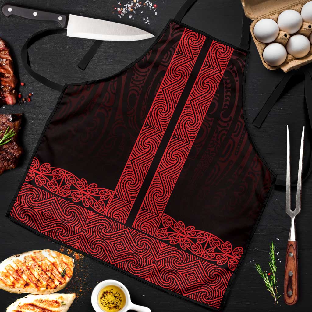 New Zealand Maori Kowhaiwhai Apron Whero Maui and Mangopare - Aussie Hoodie