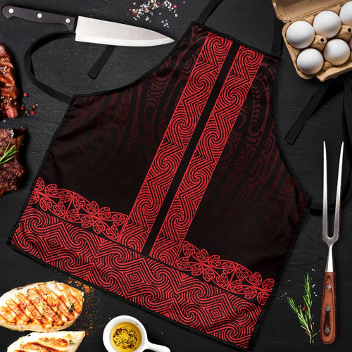 New Zealand Maori Kowhaiwhai Apron Whero Maui and Mangopare - Aussie Hoodie