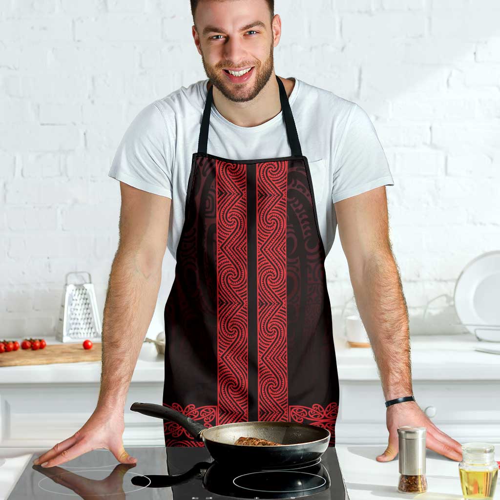 New Zealand Maori Kowhaiwhai Apron Whero Maui and Mangopare - Aussie Hoodie