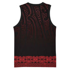 New Zealand Maori Kowhaiwhai Basketball Jersey Whero Maui and Mangopare - Aussie Hoodie