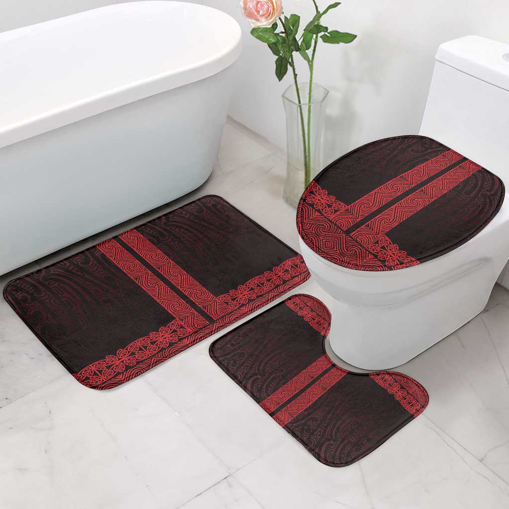 New Zealand Maori Kowhaiwhai Bathroom Set Whero Maui and Mangopare - Aussie Hoodie