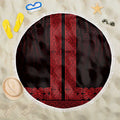 New Zealand Maori Kowhaiwhai Beach Blanket Whero Maui and Mangopare