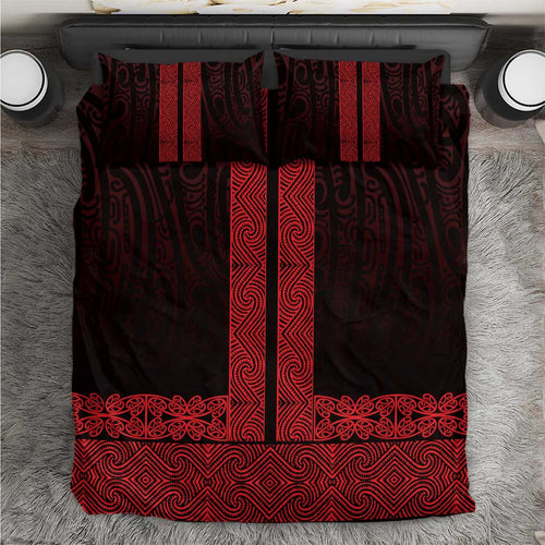 New Zealand Maori Kowhaiwhai Bedding Set Whero Maui and Mangopare