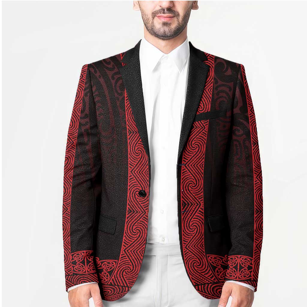 New Zealand Maori Kowhaiwhai Blazer Whero Maui and Mangopare - Aussie Hoodie