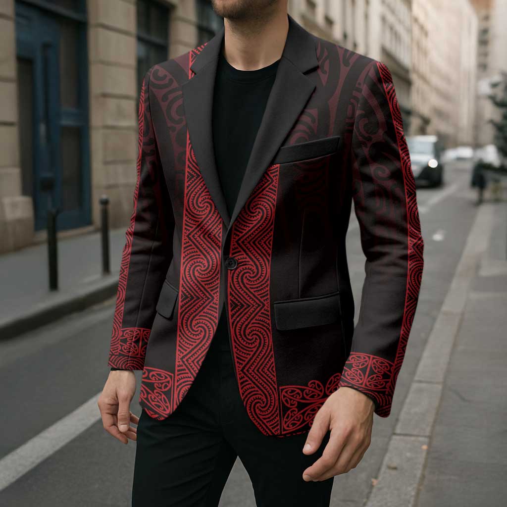 New Zealand Maori Kowhaiwhai Blazer Whero Maui and Mangopare - Aussie Hoodie