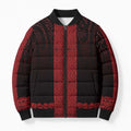 New Zealand Maori Kowhaiwhai Bomber Puffer Jacket Whero Maui and Mangopare - Aussie Hoodie