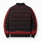 New Zealand Maori Kowhaiwhai Bomber Puffer Jacket Whero Maui and Mangopare - Aussie Hoodie