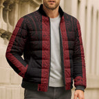 New Zealand Maori Kowhaiwhai Bomber Puffer Jacket Whero Maui and Mangopare - Aussie Hoodie