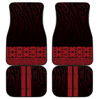 New Zealand Maori Kowhaiwhai Car Mats Whero Maui and Mangopare