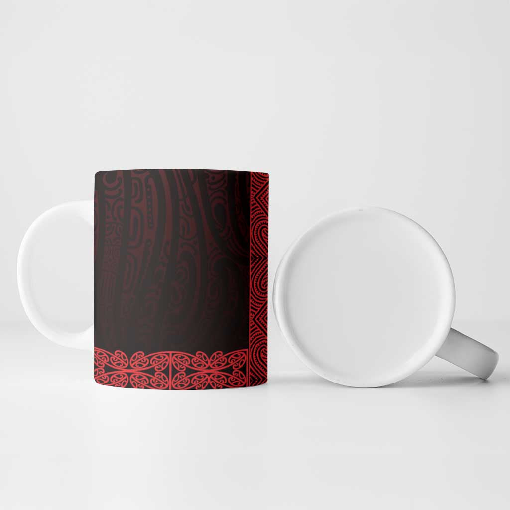 New Zealand Maori Kowhaiwhai Ceramic Mug Whero Maui and Mangopare - Aussie Hoodie
