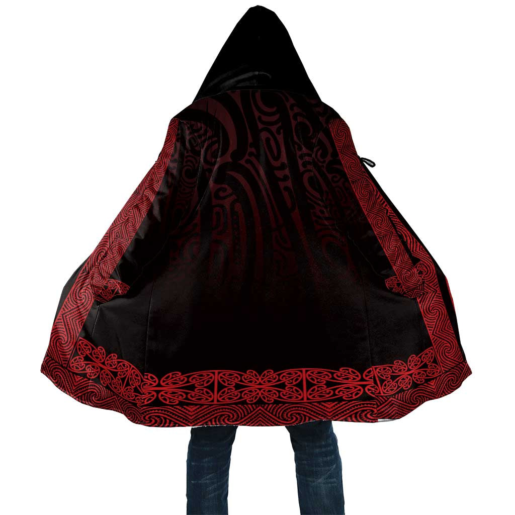 New Zealand Maori Kowhaiwhai Cloak Whero Maui and Mangopare - Aussie Hoodie