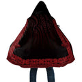 New Zealand Maori Kowhaiwhai Cloak Whero Maui and Mangopare - Aussie Hoodie