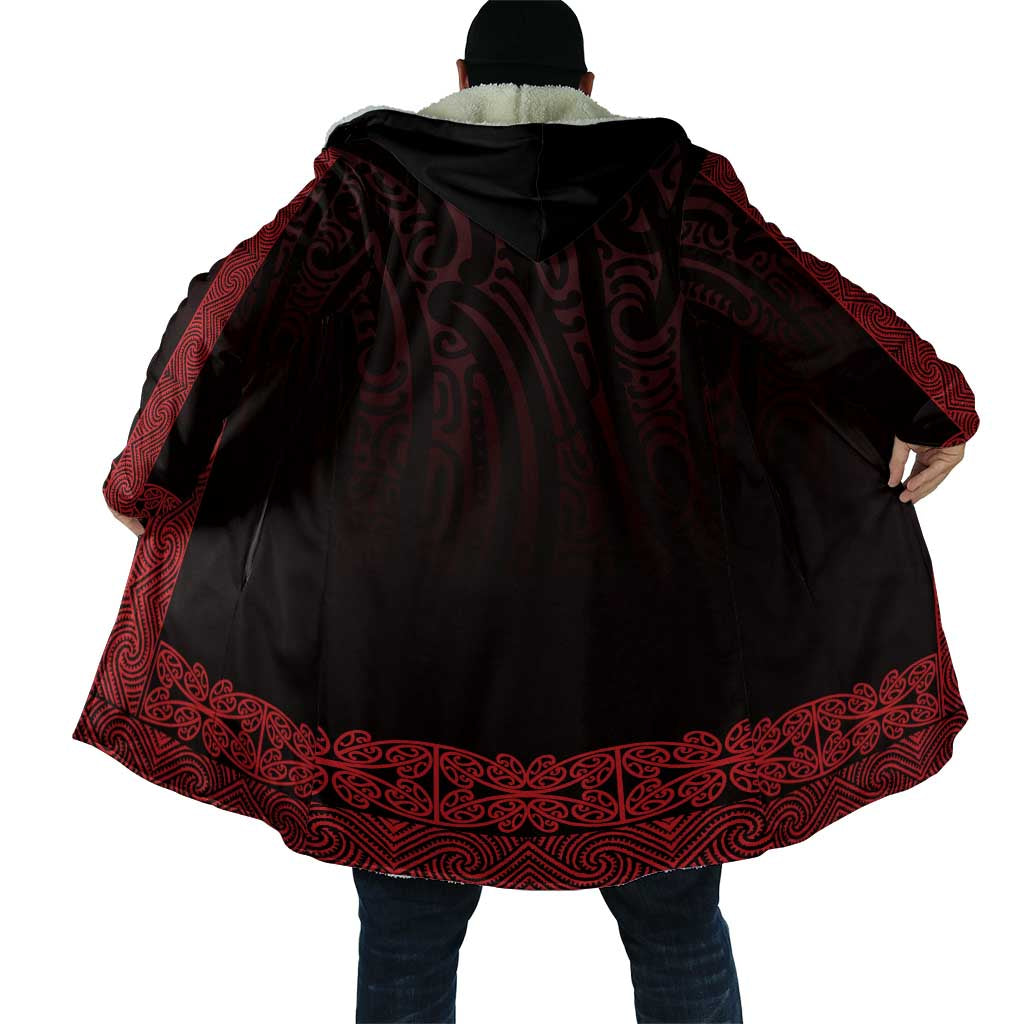 New Zealand Maori Kowhaiwhai Cloak Whero Maui and Mangopare - Aussie Hoodie