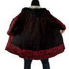 New Zealand Maori Kowhaiwhai Cloak Whero Maui and Mangopare - Aussie Hoodie