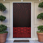 New Zealand Maori Kowhaiwhai Door Cover Whero Maui and Mangopare - Aussie Hoodie