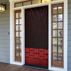 New Zealand Maori Kowhaiwhai Door Cover Whero Maui and Mangopare - Aussie Hoodie
