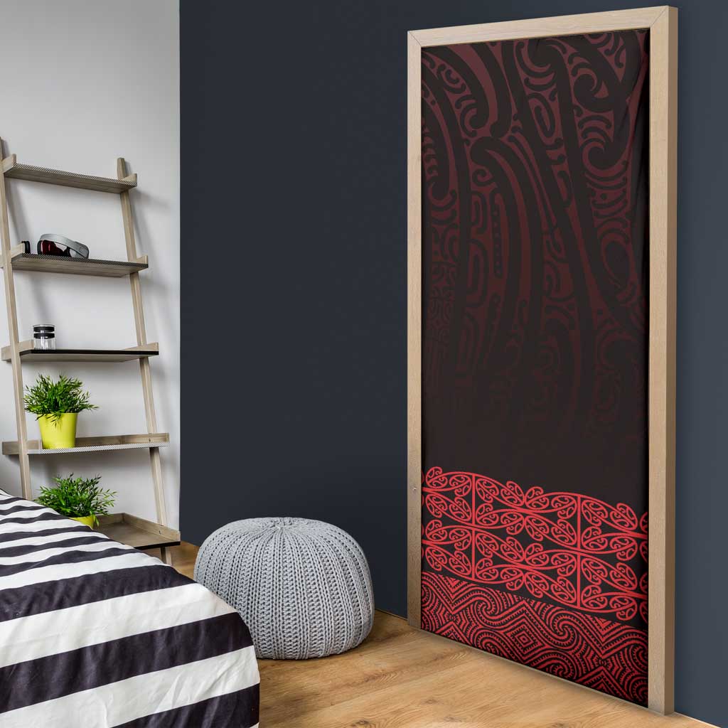 New Zealand Maori Kowhaiwhai Door Cover Whero Maui and Mangopare - Aussie Hoodie