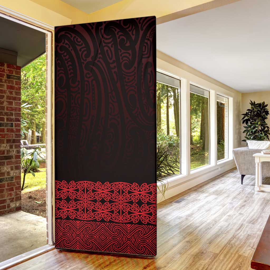 New Zealand Maori Kowhaiwhai Door Cover Whero Maui and Mangopare - Aussie Hoodie