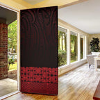 New Zealand Maori Kowhaiwhai Door Cover Whero Maui and Mangopare - Aussie Hoodie