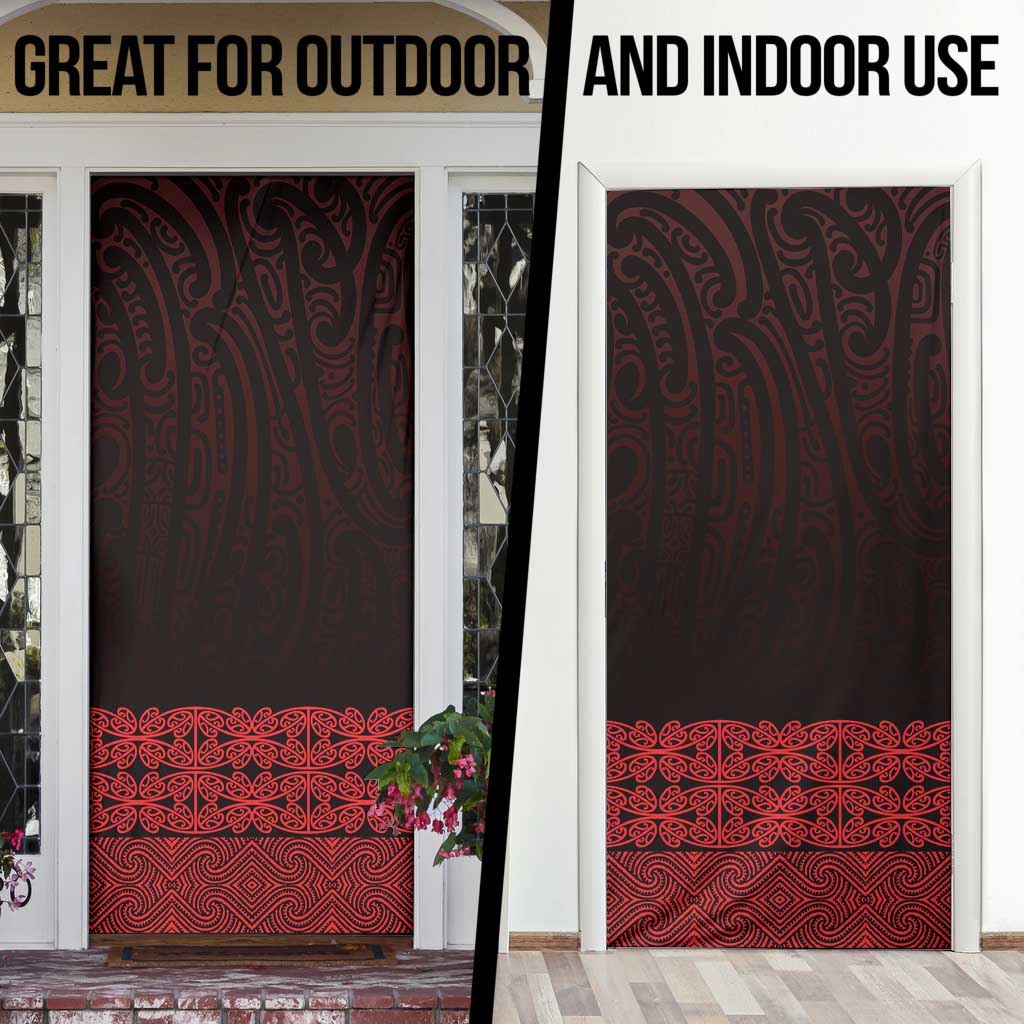 New Zealand Maori Kowhaiwhai Door Cover Whero Maui and Mangopare - Aussie Hoodie