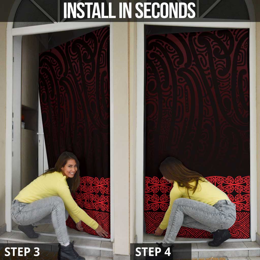 New Zealand Maori Kowhaiwhai Door Cover Whero Maui and Mangopare - Aussie Hoodie