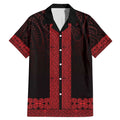 New Zealand Maori Kowhaiwhai Family Matching Mermaid Dress and Hawaiian Shirt Whero Maui and Mangopare