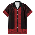 New Zealand Maori Kowhaiwhai Family Matching Mermaid Dress and Hawaiian Shirt Whero Maui and Mangopare