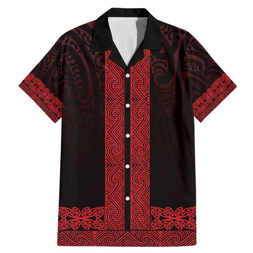 New Zealand Maori Kowhaiwhai Family Matching Mermaid Dress and Hawaiian Shirt Whero Maui and Mangopare
