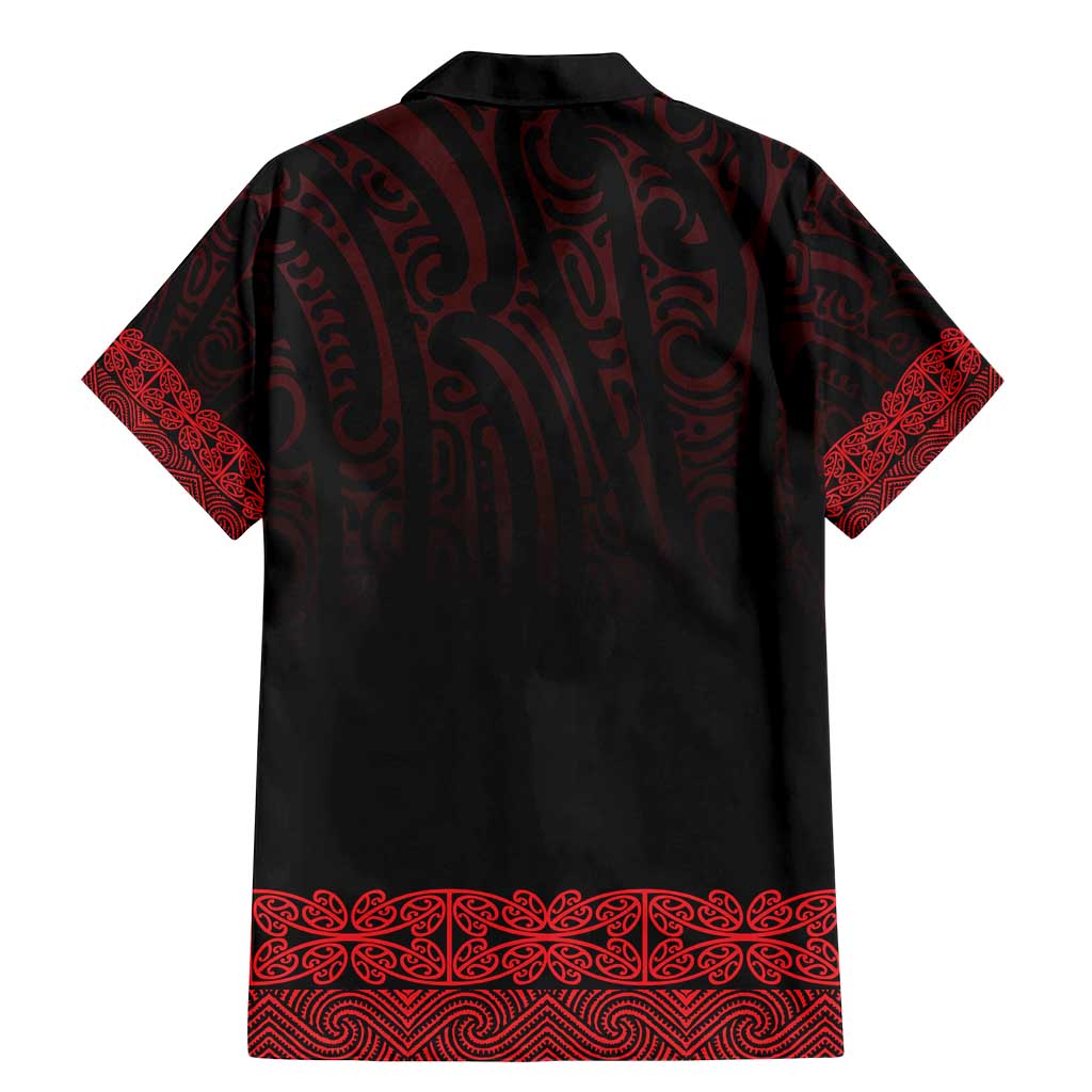New Zealand Maori Kowhaiwhai Family Matching Mermaid Dress and Hawaiian Shirt Whero Maui and Mangopare