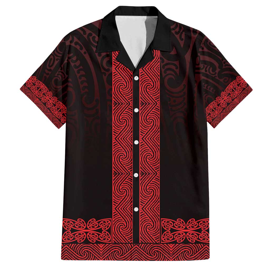 New Zealand Maori Kowhaiwhai Family Matching Off Shoulder Maxi Dress and Hawaiian Shirt Whero Maui and Mangopare