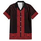 New Zealand Maori Kowhaiwhai Family Matching Puletasi and Hawaiian Shirt Whero Maui and Mangopare