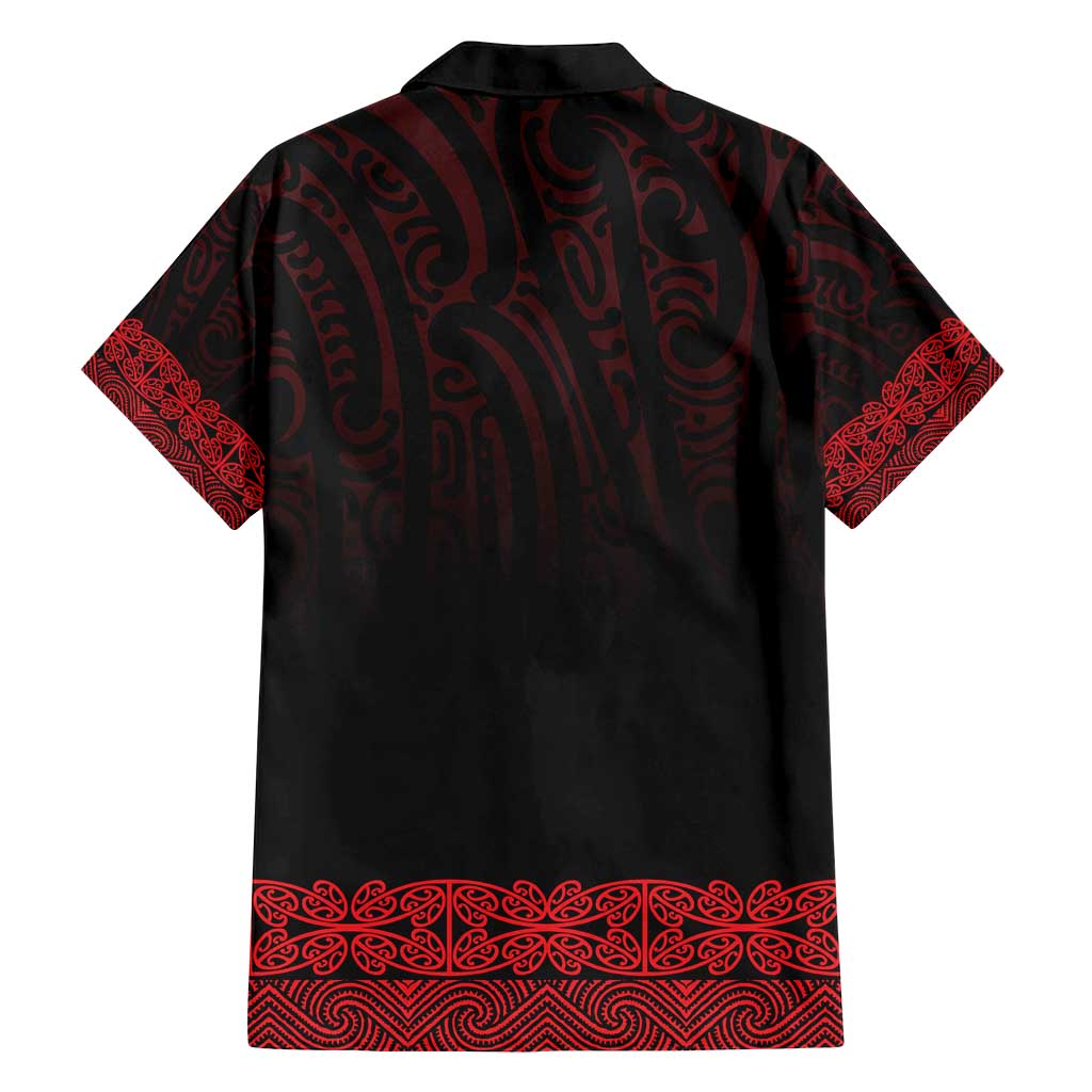New Zealand Maori Kowhaiwhai Family Matching Puletasi and Hawaiian Shirt Whero Maui and Mangopare