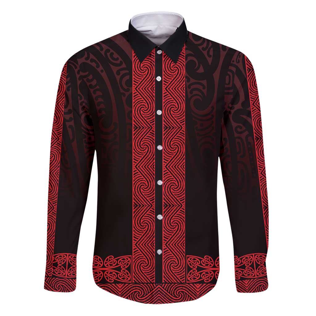 New Zealand Maori Kowhaiwhai Family Matching Puletasi and Hawaiian Shirt Whero Maui and Mangopare