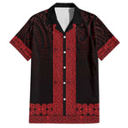 New Zealand Maori Kowhaiwhai Family Matching Summer Maxi Dress and Hawaiian Shirt Whero Maui and Mangopare