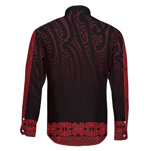 New Zealand Maori Kowhaiwhai Family Matching Tank Maxi Dress and Hawaiian Shirt Whero Maui and Mangopare