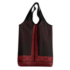 New Zealand Maori Kowhaiwhai Grocery Bag Whero Maui and Mangopare