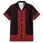 New Zealand Maori Kowhaiwhai Hawaiian Shirt Whero Maui and Mangopare