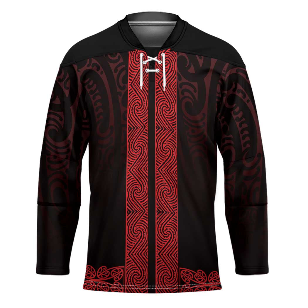 New Zealand Maori Kowhaiwhai Hockey Jersey Whero Maui and Mangopare - Aussie Hoodie