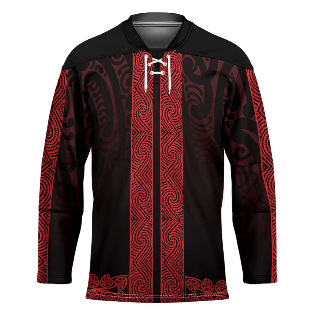 New Zealand Maori Kowhaiwhai Hockey Jersey Whero Maui and Mangopare - Aussie Hoodie
