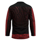 New Zealand Maori Kowhaiwhai Hockey Jersey Whero Maui and Mangopare - Aussie Hoodie