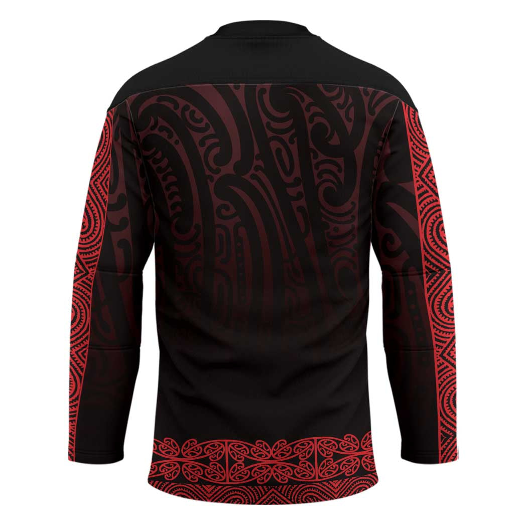 New Zealand Maori Kowhaiwhai Hockey Jersey Whero Maui and Mangopare - Aussie Hoodie